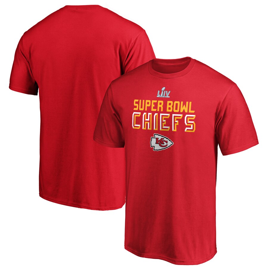 Men's Kansas City Chiefs NFL Red Super Bowl LIV Bound Safety Blitz T-Shirt